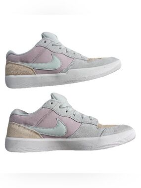 Nike SB Force 58 GS Youth Girls 7.5Y Platinum Violet Sanddrift Sneakers EU 40.5